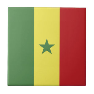 Azulejo De Cerâmica Bandeira do Senegal