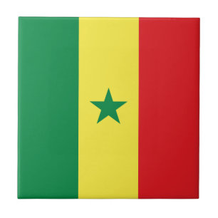 Azulejo De Cerâmica Bandeira do Senegal