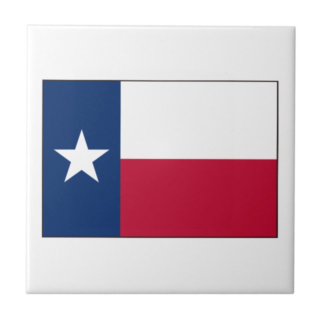 Azulejo De Cerâmica Bandeira do Texas (Frente)