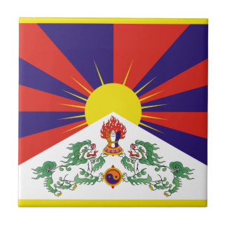 Azulejo De Cerâmica Bandeira do Tibete livre