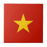 Azulejo De Cerâmica bandeira do Vietname<br><div class="desc">Um presente ideal para todos aqueles que são patrióticos do seu país!</div>