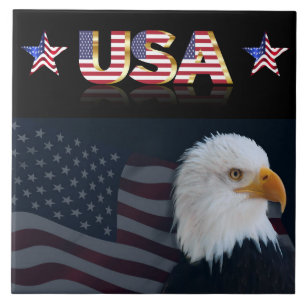 Azulejo De Cerâmica Bandeira dos EUA