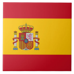 Azulejo De Cerâmica Bandeira espanhola