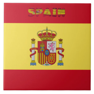 Azulejo De Cerâmica Bandeira espanhola