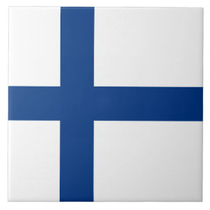 Azulejo De Cerâmica Bandeira finlandesa (Finlândia)