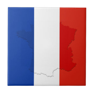 Azulejo De Cerâmica bandeira francesa