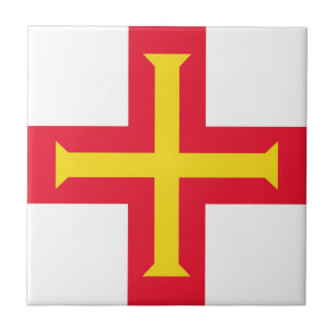 Azulejo De Cerâmica bandeira Guernsey