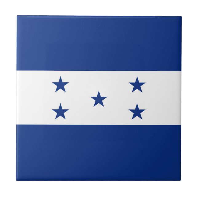 Azulejo De Cerâmica bandeira Honduras (Frente)