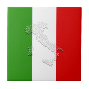 Azulejo De Cerâmica Bandeira italiana