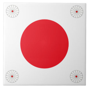 Azulejo De Cerâmica bandeira japonesa