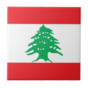 Azulejo De Cerâmica Bandeira libanesa - bandeira do علملبنان d
