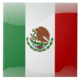 Azulejo De Cerâmica Bandeira mexicana