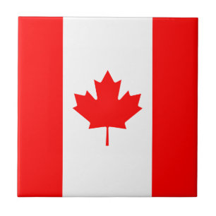 Azulejo De Cerâmica Bandeira Nacional Patriótica do CANADÁ
