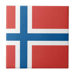 Azulejo De Cerâmica Bandeira norueguesa