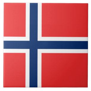 Azulejo De Cerâmica Bandeira norueguesa (Noruega)
