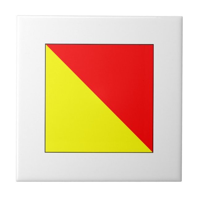 Azulejo De Cerâmica Bandeira O do ICS (Frente)