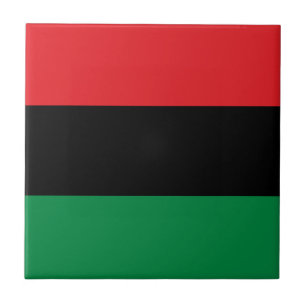 Azulejo De Cerâmica Bandeira Pan-Africana UNIA