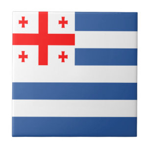 Azulejo De Cerâmica Bandeira Patriótica de Adjara