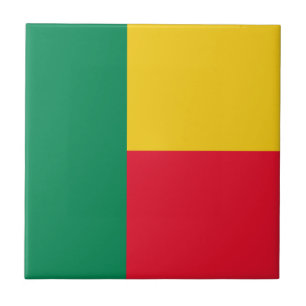 Azulejo De Cerâmica Bandeira Patriótica do Benim