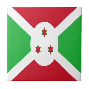 Azulejo De Cerâmica Bandeira Patriótica do Burundi