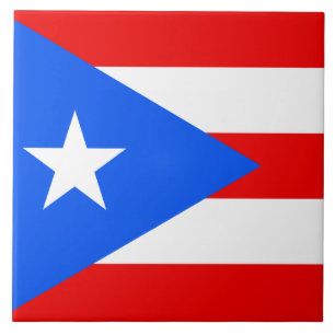 Azulejo De Cerâmica Bandeira Porto Rico