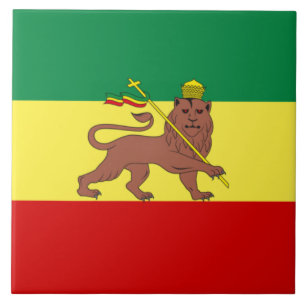 Azulejo De Cerâmica Bandeira Rastafariana (Rastafarianismo) (rasta)