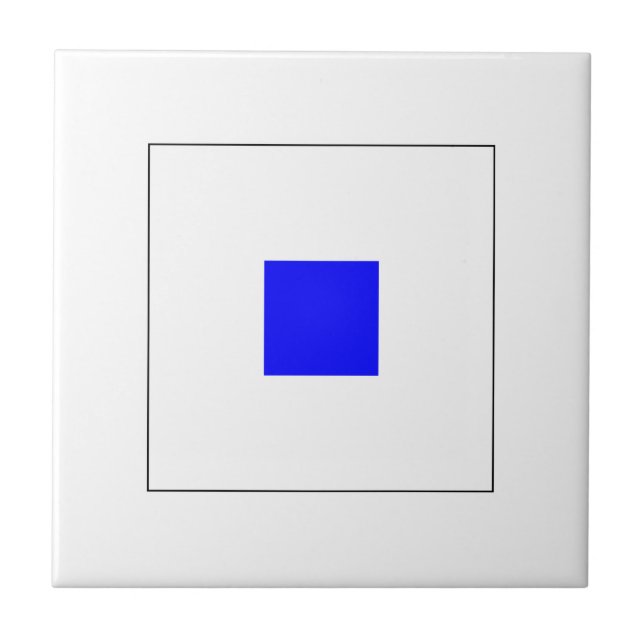 Azulejo De Cerâmica Bandeira S do ICS (Frente)