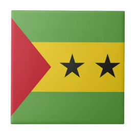 Azulejo De Cerâmica bandeira São Tomé e Príncipe