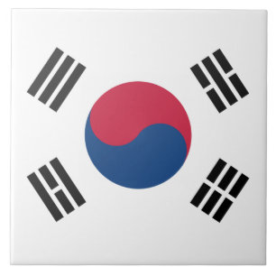 Azulejo De Cerâmica bandeira sul-coreana