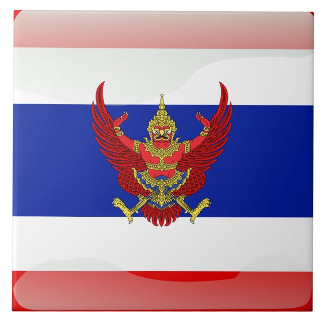 Azulejo De Cerâmica Bandeira tailandesa (Frente)