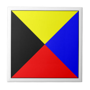 Azulejo De Cerâmica Bandeira Z do ICS