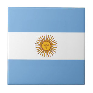 Azulejo De Cerâmica Bandera de bandeira da Argentina