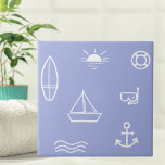 Azulejo De Cerâmica Banheira de Crianças Isoladas no Oceano Azul<br><div class="desc">Traga vibrações no verão para casa com o nosso azulejo de cerâmica para Banhroom Blue Summer Ocean Kids SEM-Padrões. Um toque de elegância do mar para o seu espaço!</div>