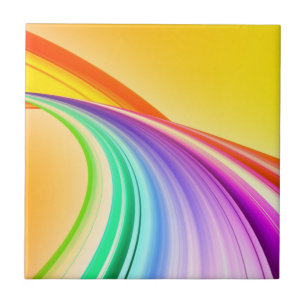 Azulejo De Cerâmica Banner de fundo amarelo de design abstrato