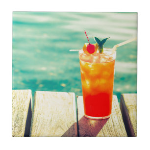 Azulejo De Cerâmica Bar de piscina do coquetel traseiro