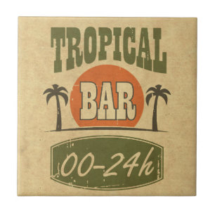 Azulejo De Cerâmica Bar tropical