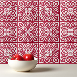 Azulejo De Cerâmica Barbados Cherry Red Português