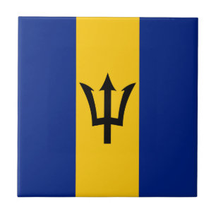 Azulejo De Cerâmica Barbados Flag