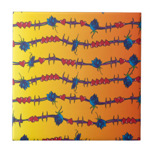 Azulejo De Cerâmica Barbwire