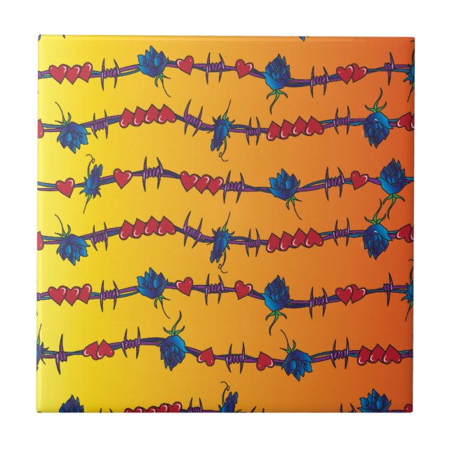 Azulejo De Cerâmica Barbwire (Frente)