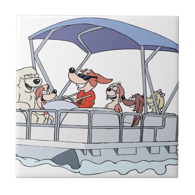 Azulejo De Cerâmica Barco do pontão (Frente)