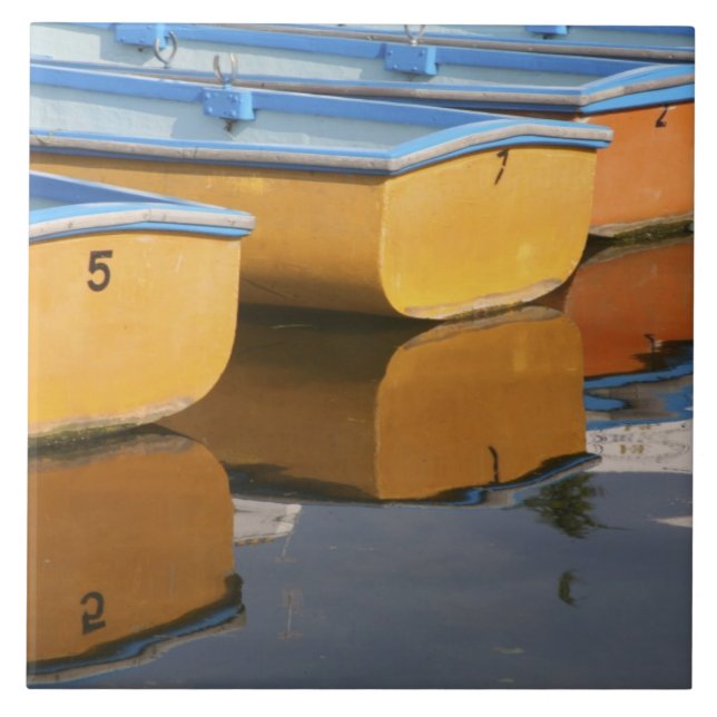 Azulejo De Cerâmica Barcos a bordo do rio Tamisa, (Frente)