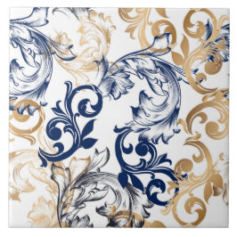 Azulejo De Cerâmica Baroque-Style Retro Classic Pattern 
