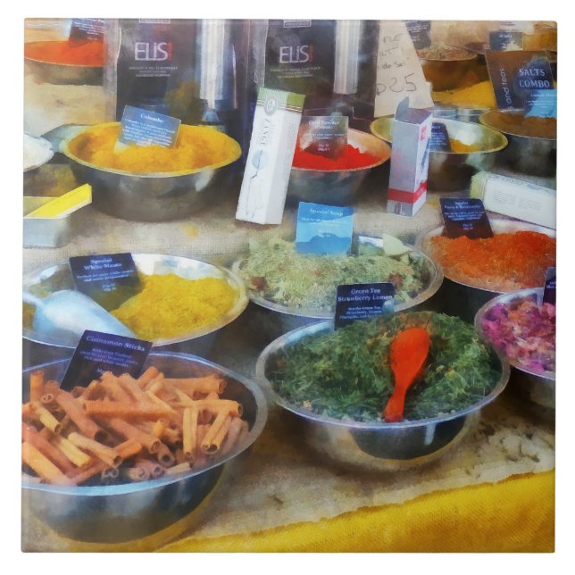 Azulejo De Cerâmica Barraca de Especiarias (Frente)