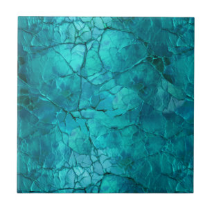 Azulejo De Cerâmica Barras, Linhas em Teal e Turquesa