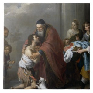 Azulejo De Cerâmica Bartolome Esteban Murillo-Return do Prodígio
