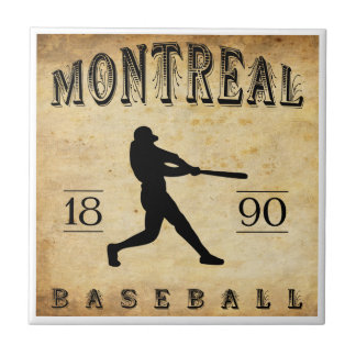 Azulejo De Cerâmica Basebol 1890 de Montreal Quebeque Canadá