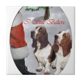 Azulejo De Cerâmica Basset Hound Natal