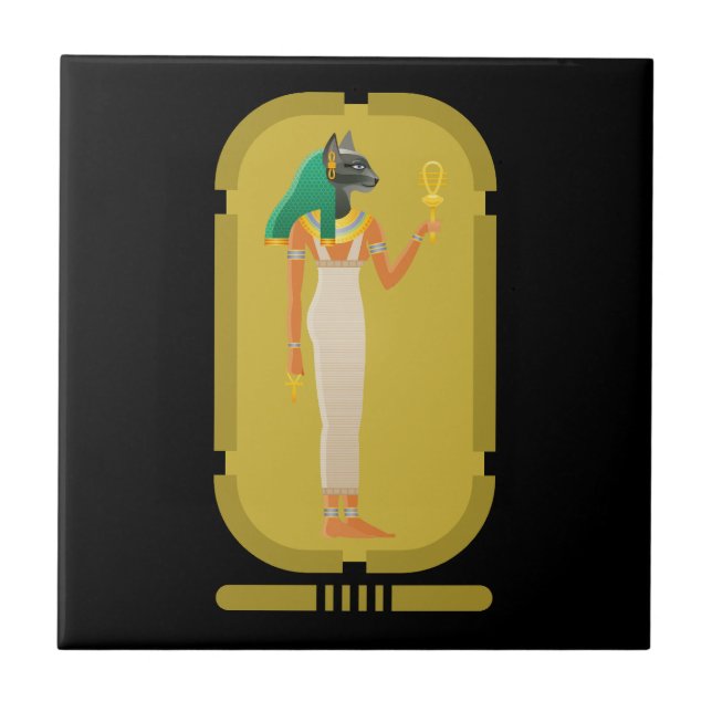Azulejo de cerâmica Bastet (Frente)