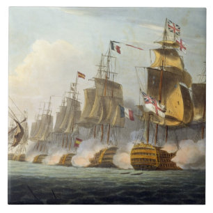 Azulejo De Cerâmica Batalha de Trafalgar, o 21 de outubro de 1805, 'do